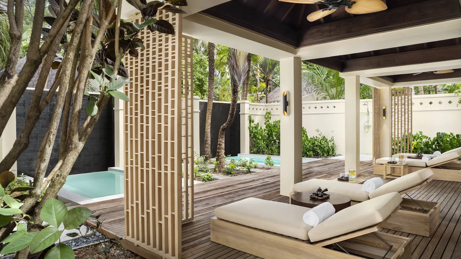 serene spa relaxation area at anantara veli maldives resort designed for calm, restorative island wellness