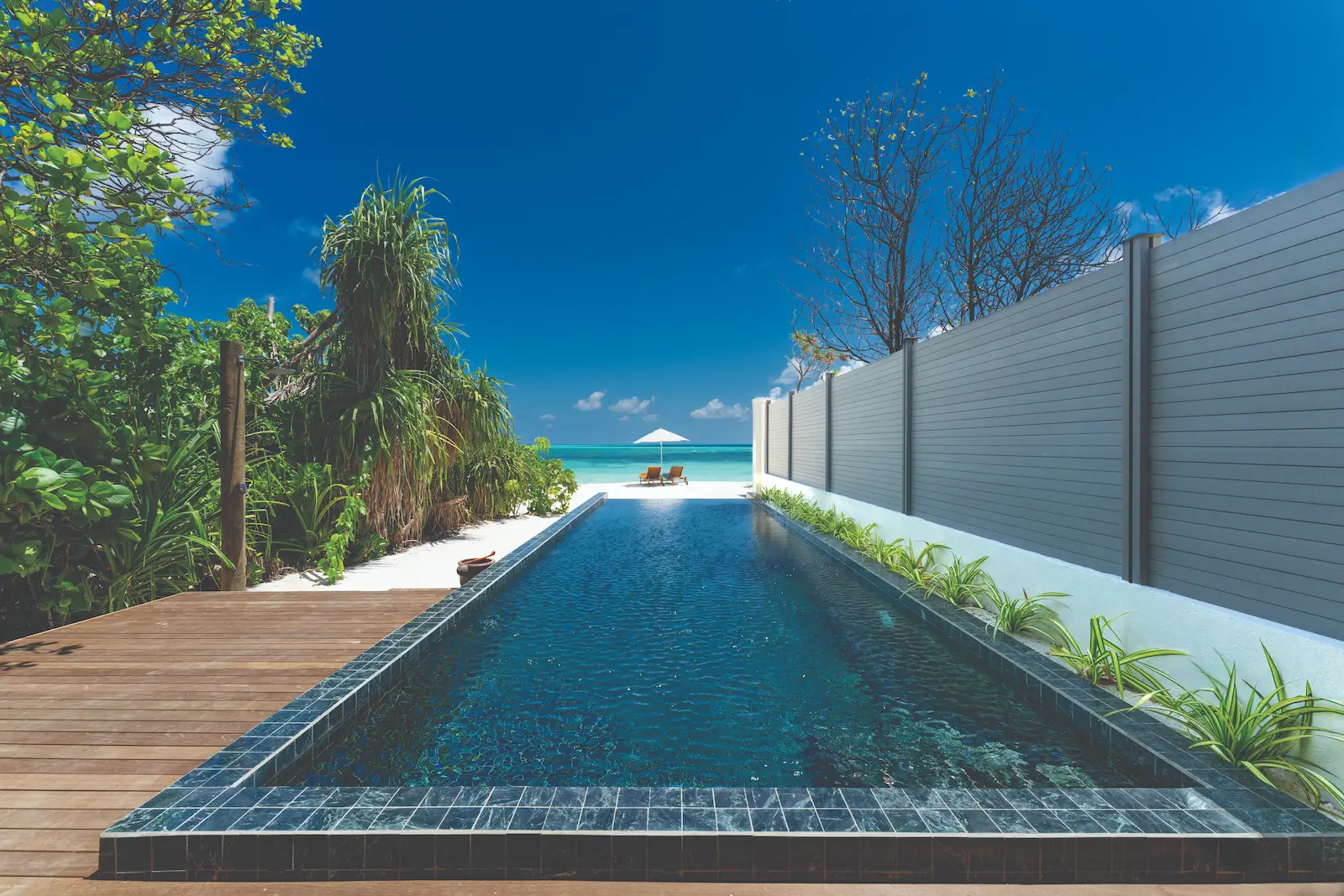 inviting private pool at the kanifushi beach villa atmosphere kanifushi maldives