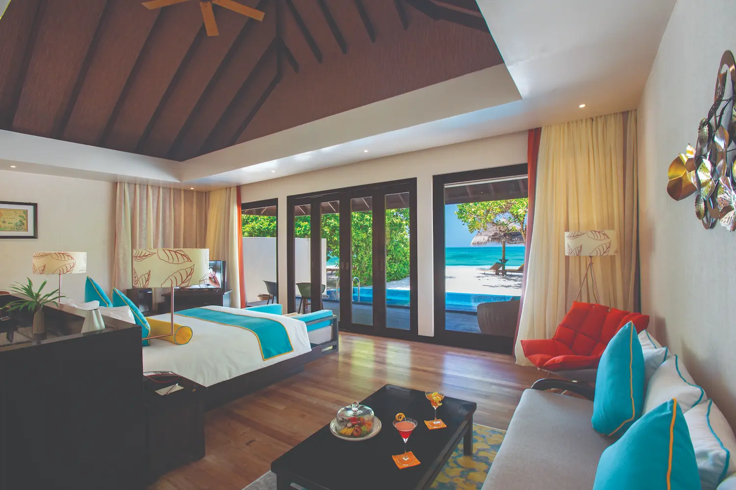 luxurious sunset pool villa with scenic view atmosphere kanifushi maldives