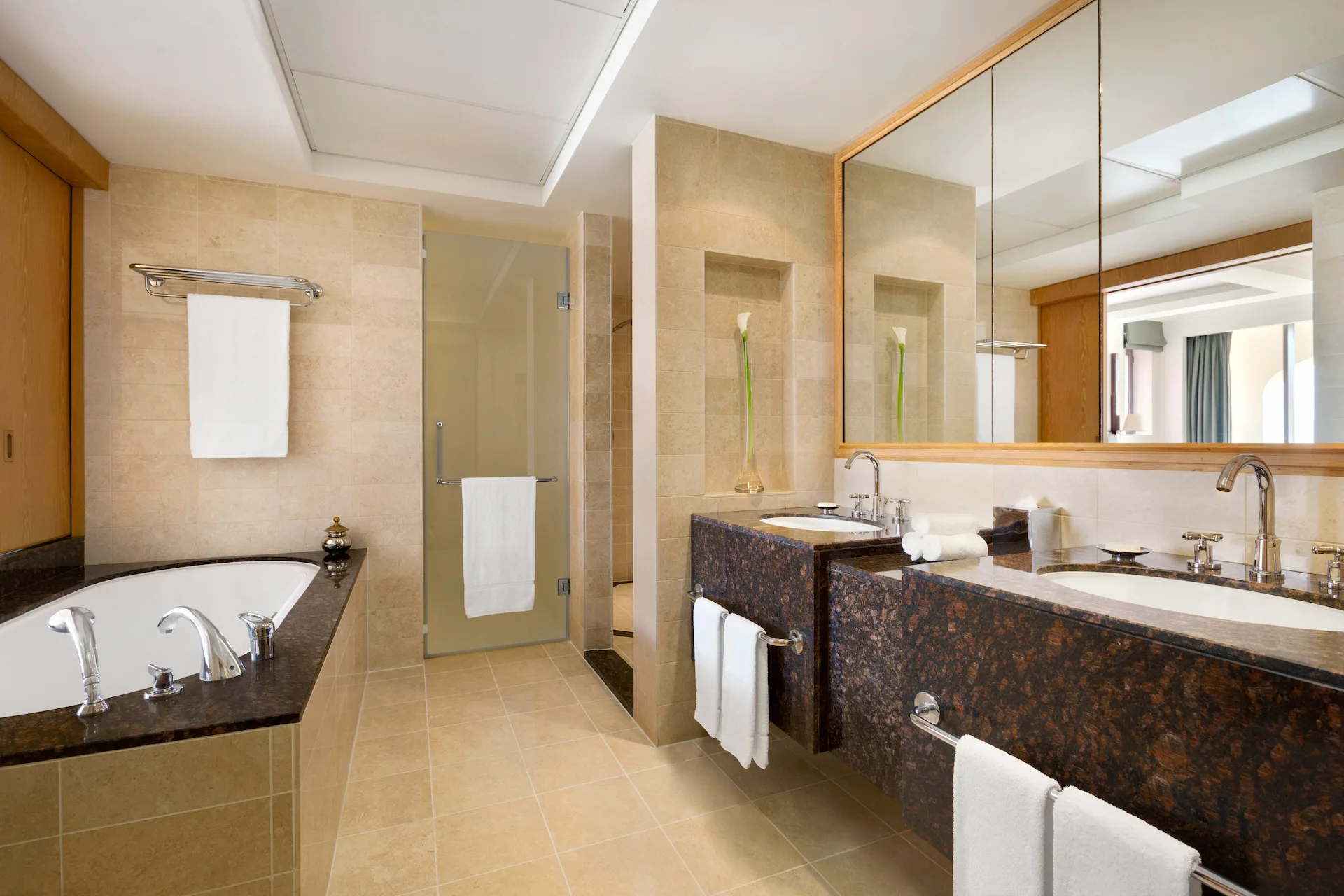 bathroom in one bedroom suite at hilton muscat al bandar oman