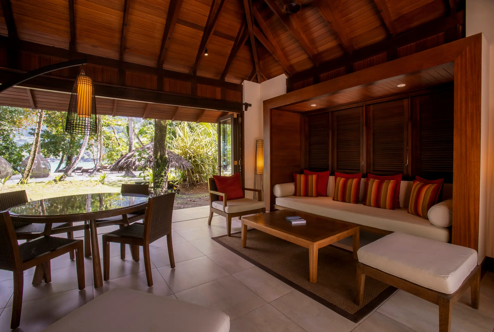 constance ephelia beach villa lounge area with comfortable seating