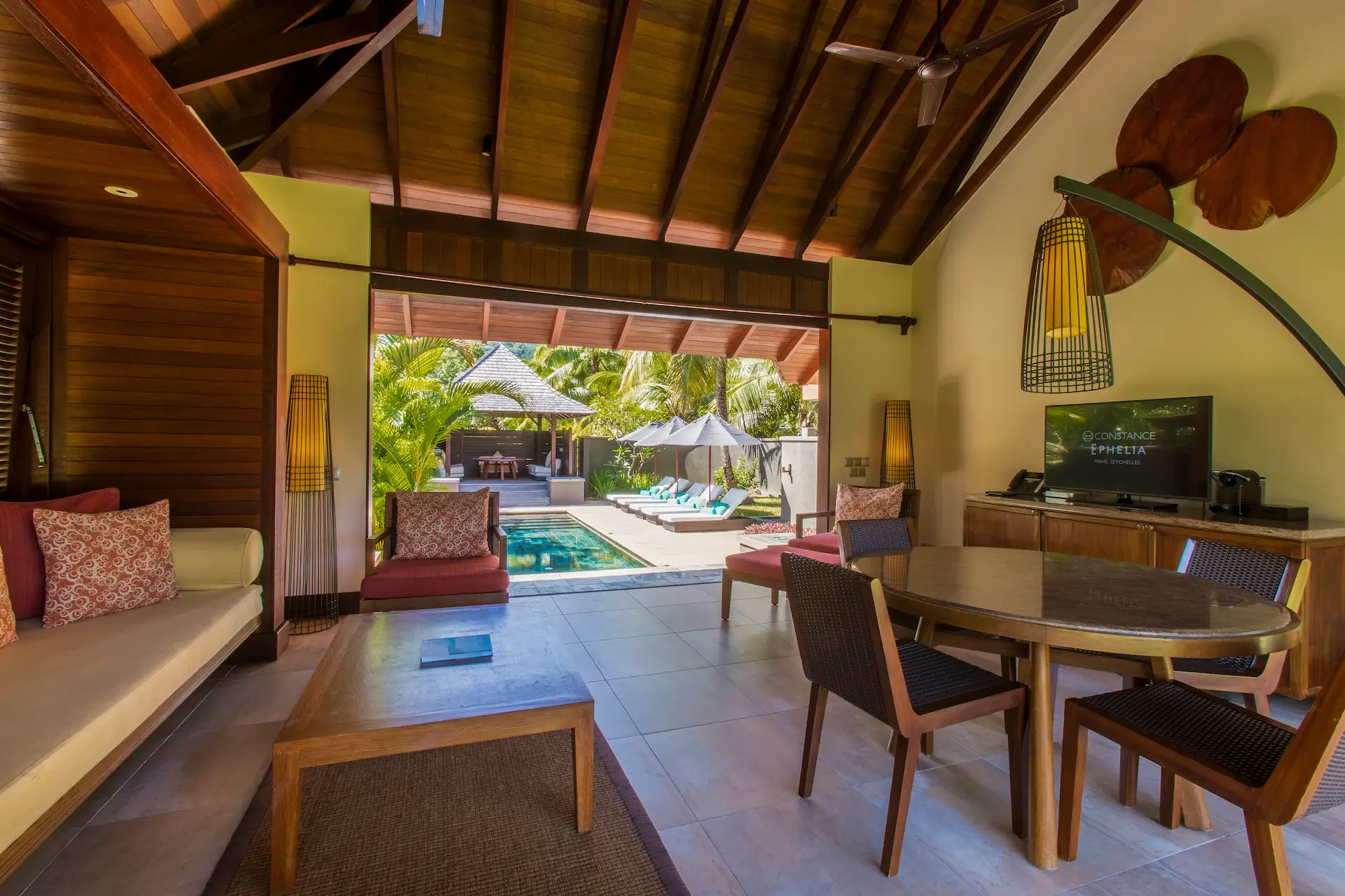 constance ephelia family villa lounge area with comfortable seating