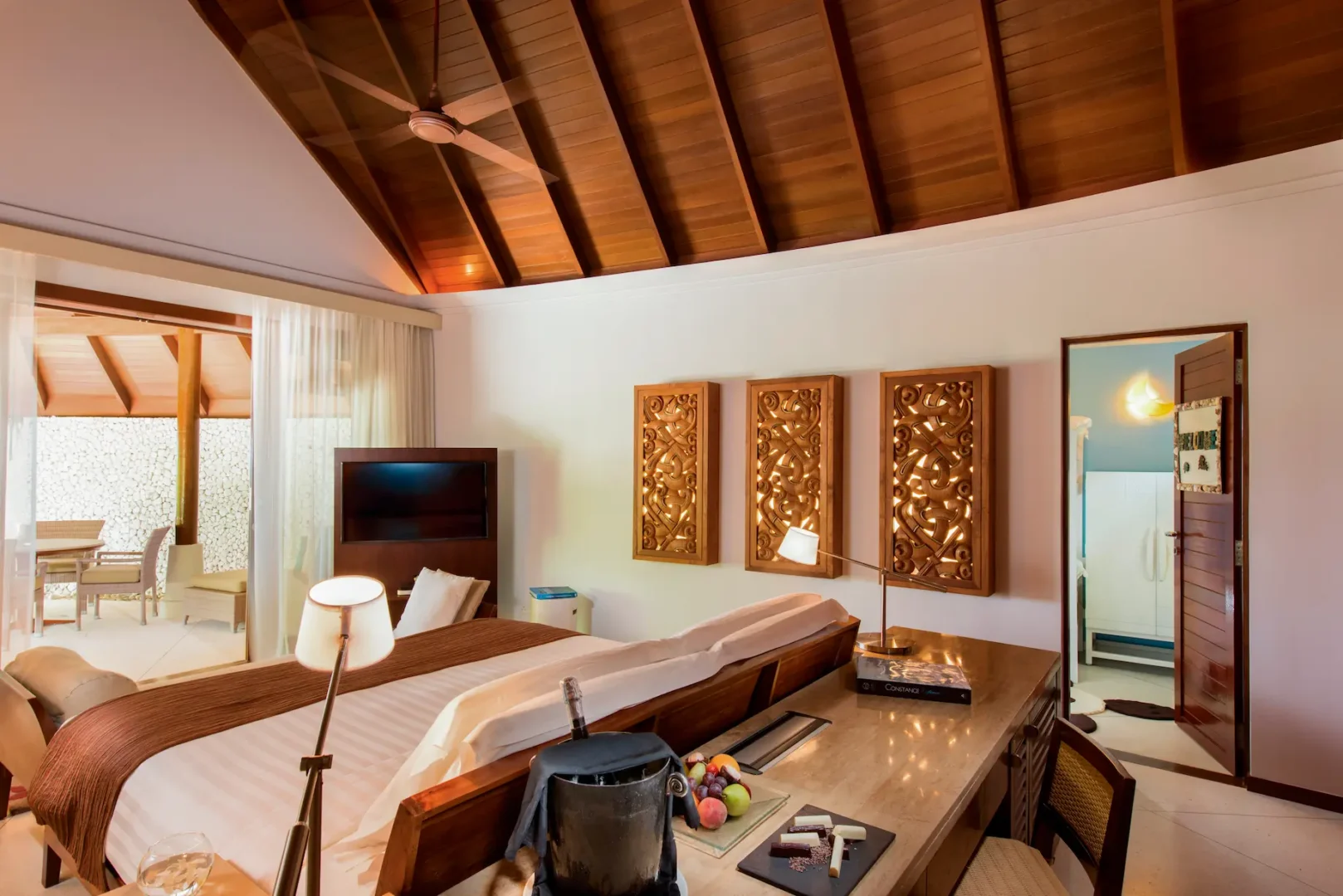 constance halaveli maldives family villa showcasing a bright and spacious interior space