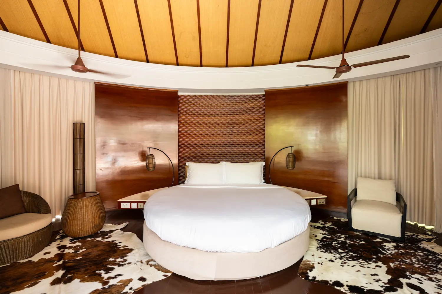 constance halaveli maldives presidential villa featuring a bright and comfortable second bedroom