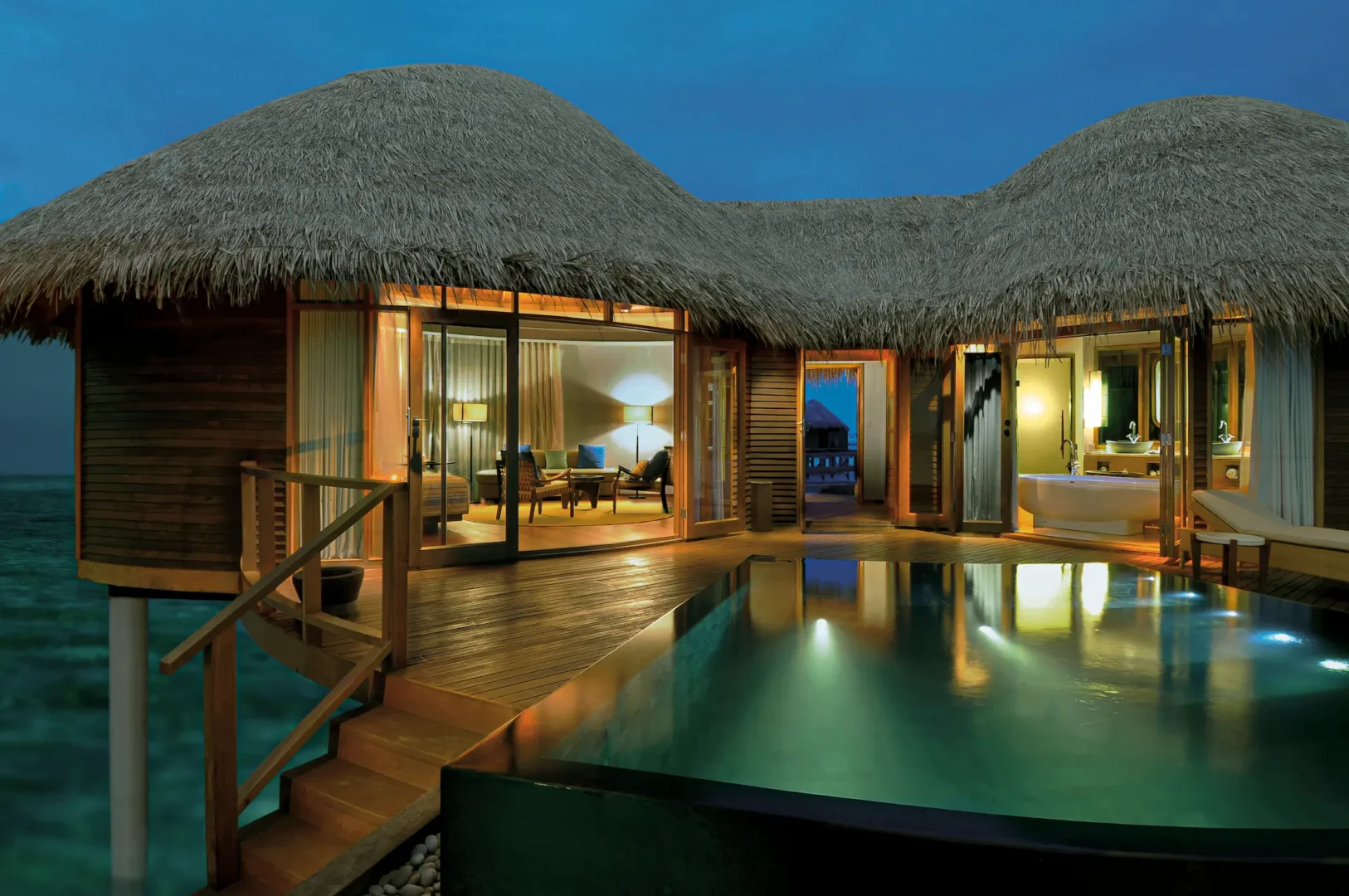 constance halaveli maldives serene water villa accommodation over the lagoon