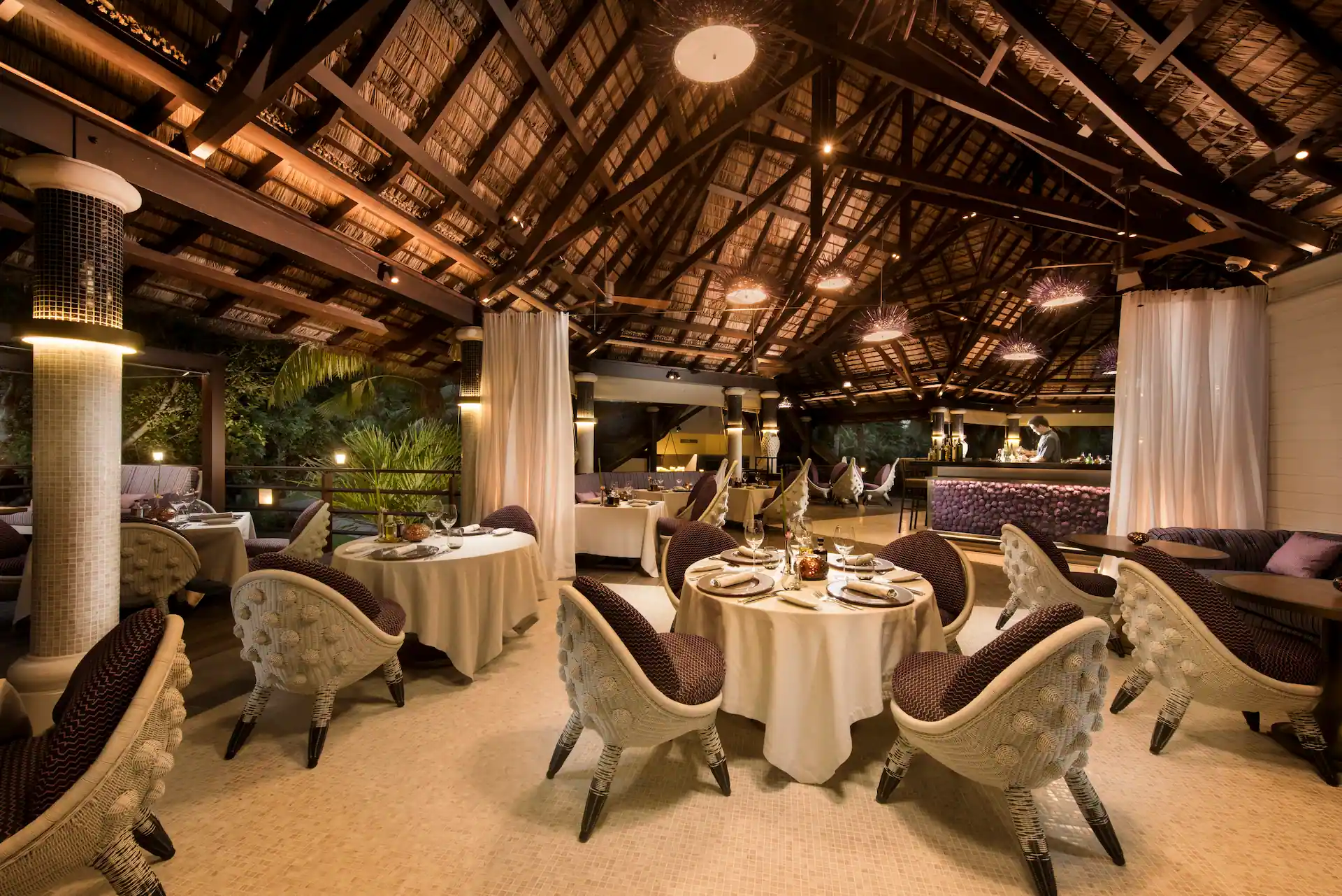 constance lemuria seychelles diva restaurant with outdoor seating