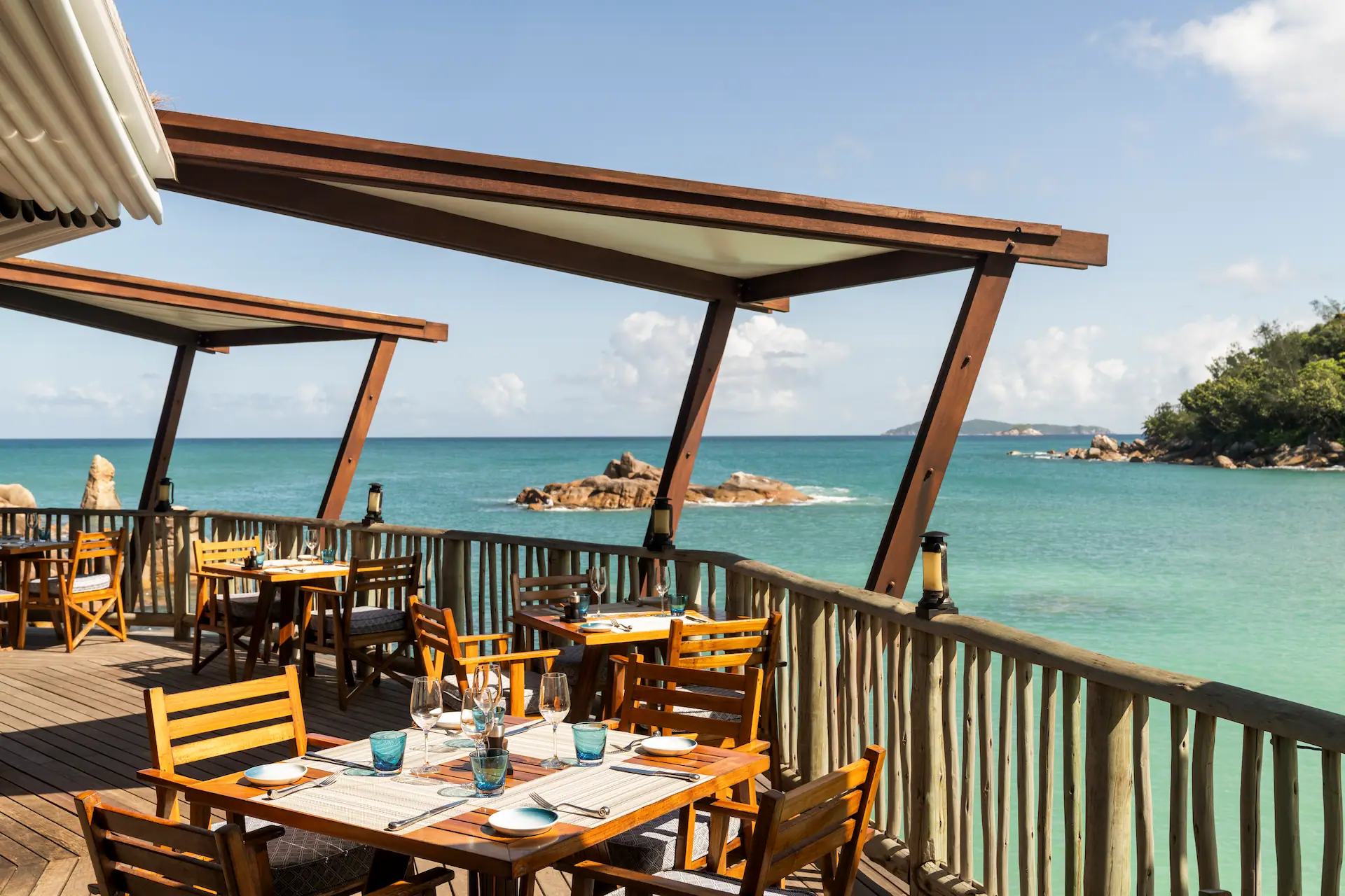 constance lemuria seychelles the nest restaurant with elevated dining and ocean view