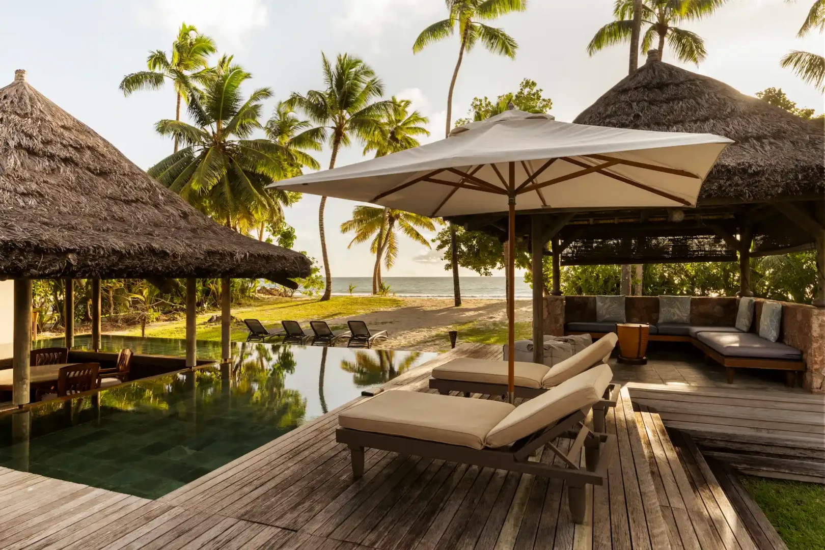 constance lemuria villa terrace overlooking private pool and tropical landscape