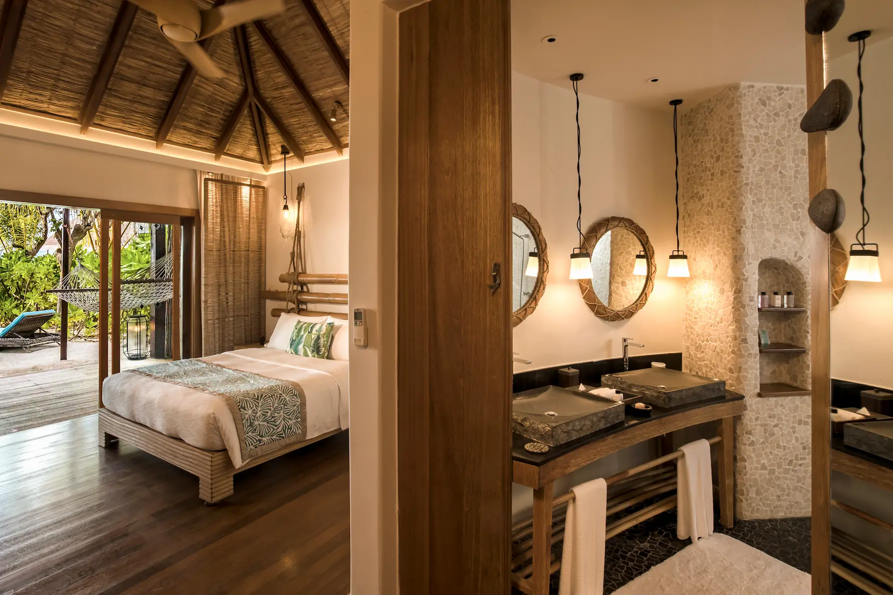 constance moofushi maldives beach villa interior