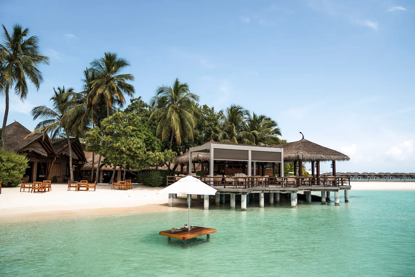 manta restaurant at constance moofushi maldives offering elegant island dining by the water