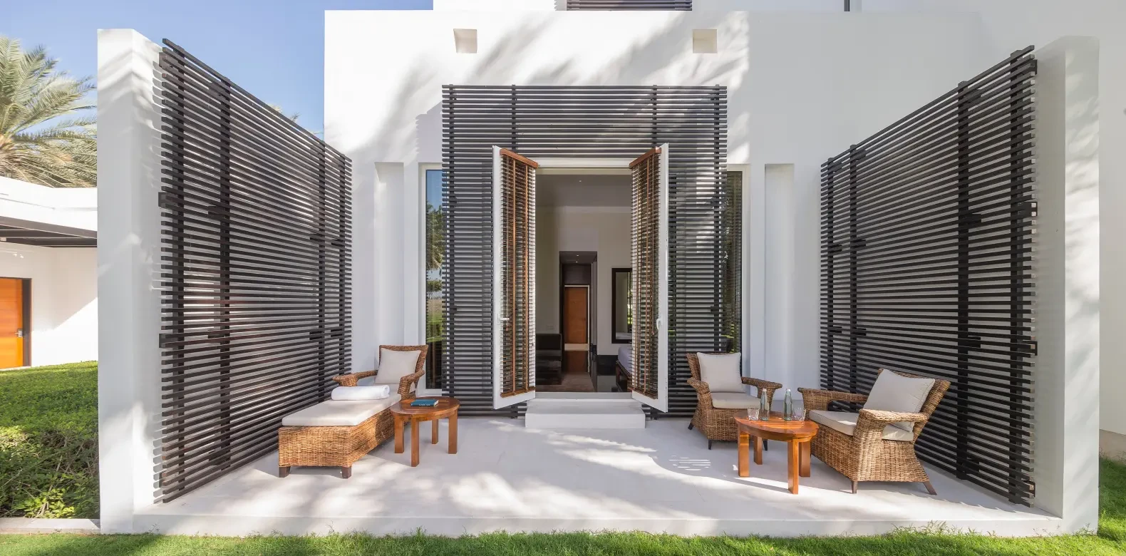 deluxe club terrace at the chedi muscat oman