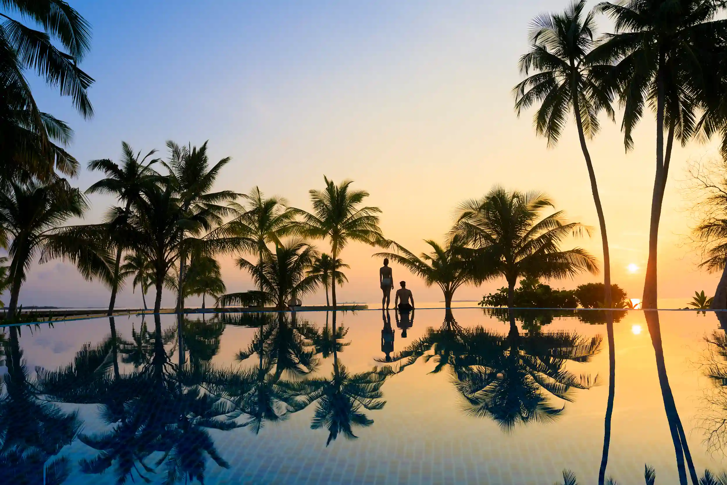 dhighali island maldives tropical sunset