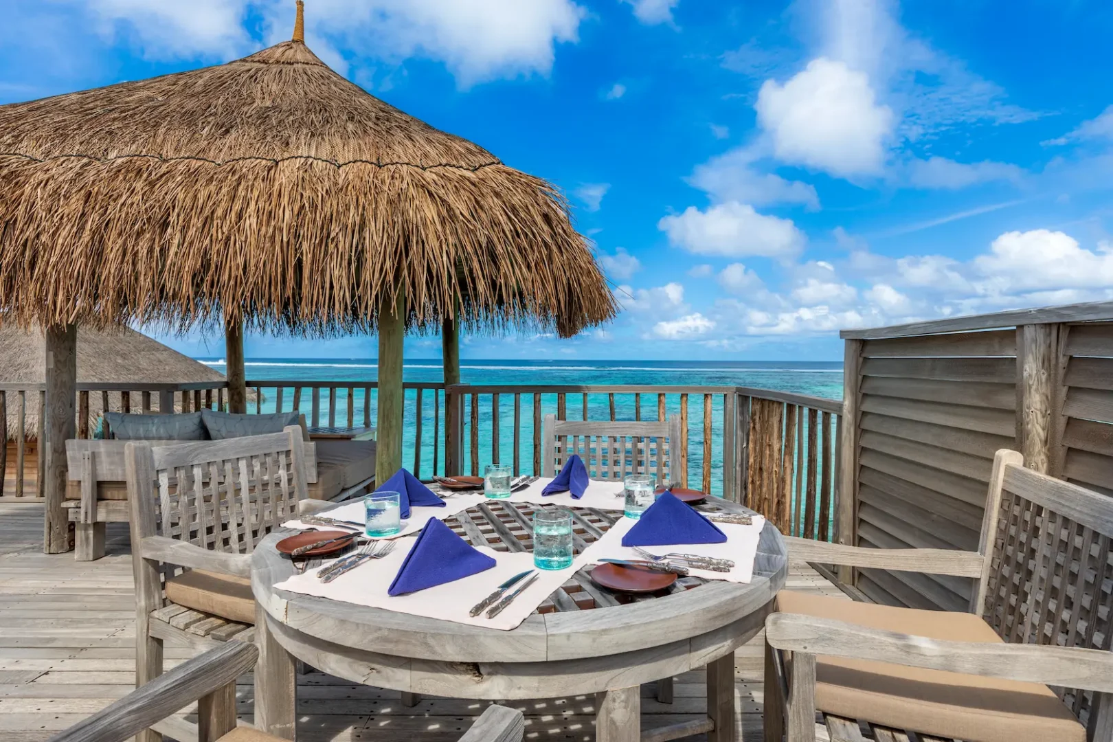 a serene family villa with pool rooftop at gili lankanfushi maldives offering elevated views across the turquoise lagoon