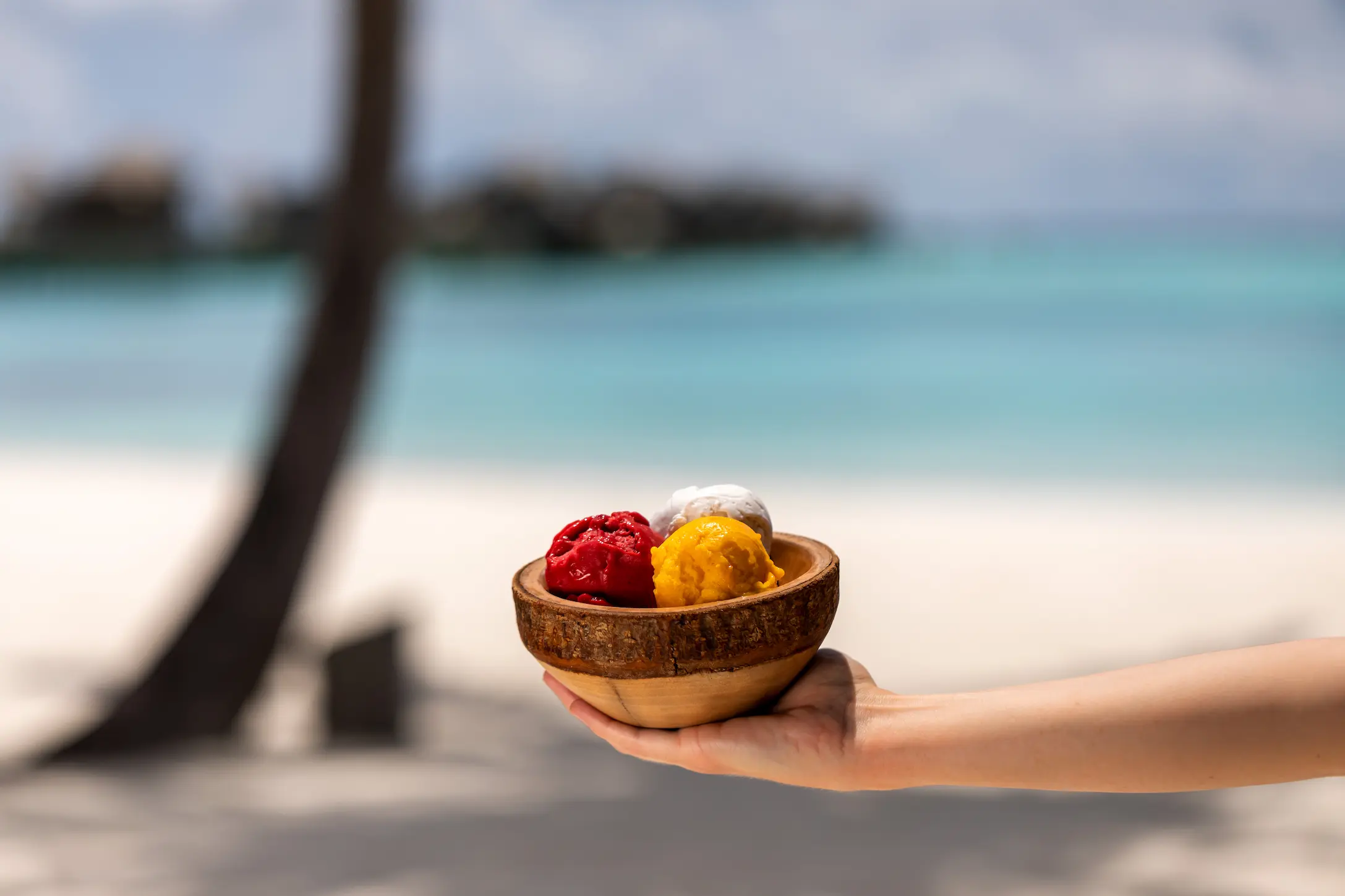 a colourful fini foni ice cream scene at gili lankanfushi maldives offering sweet island inspired treats