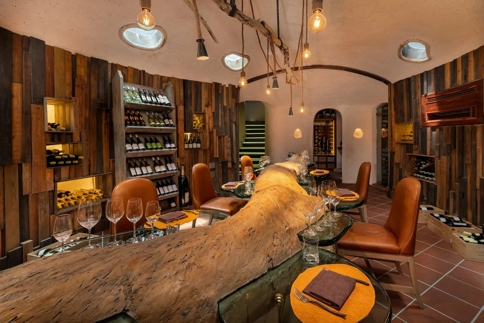 a refined wine cellar at gili lankanfushi maldives showcasing curated bottles and an intimate island ambience