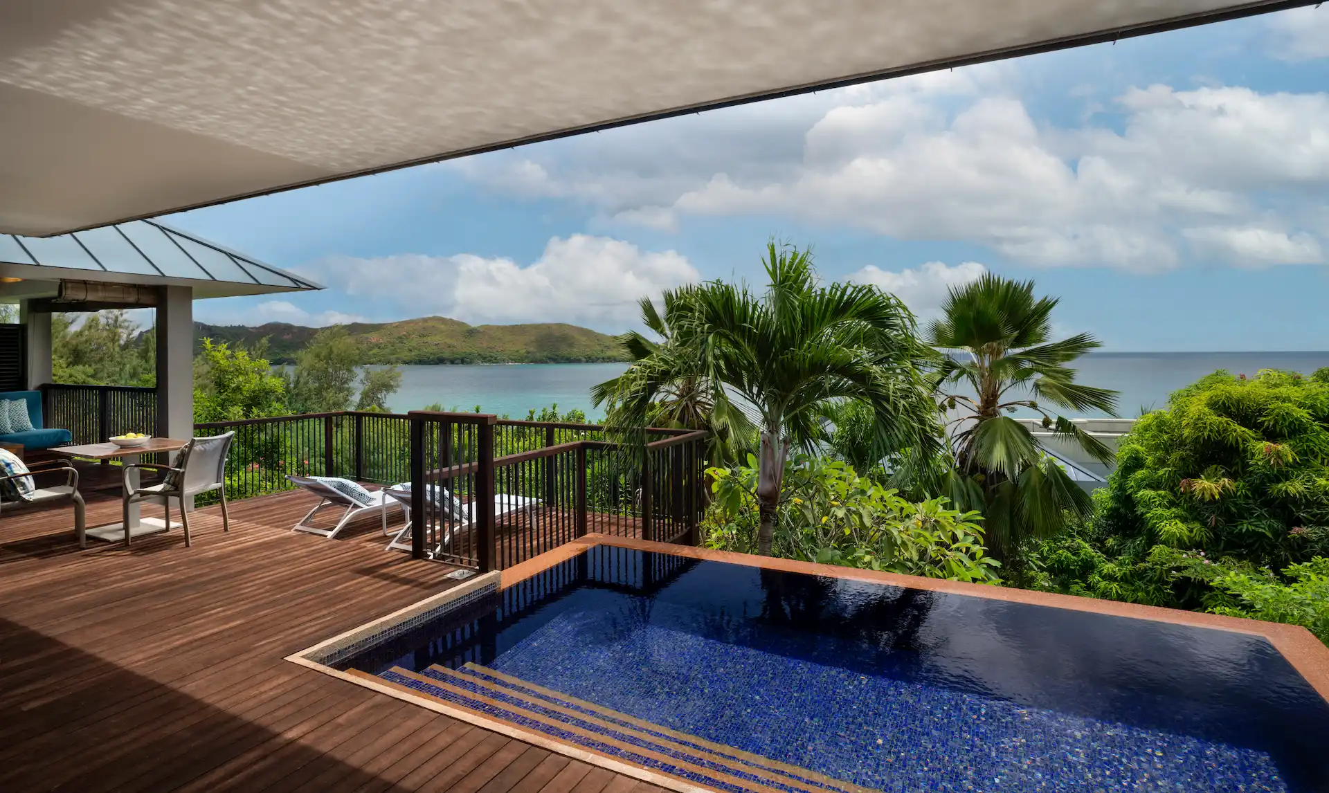 grand ocean view pool villa in seychelles with private pool overlooking sea