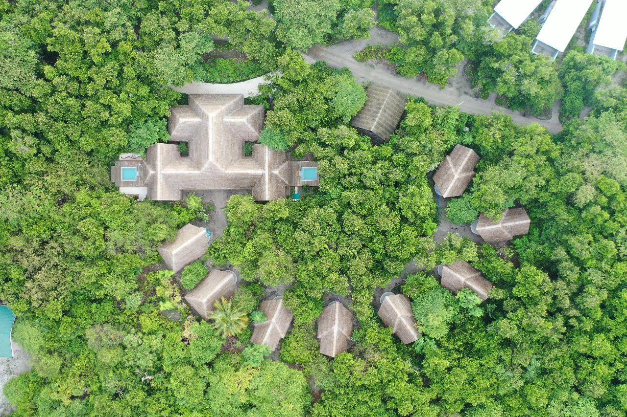 ifuru island maldives xanadu spa aerial view showcasing serene island luxury and elegant contemporary wellness surroundings