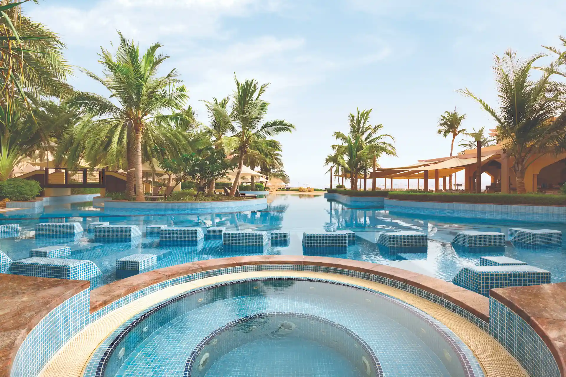 jacuzzi pool at hilton muscat al bandar oman