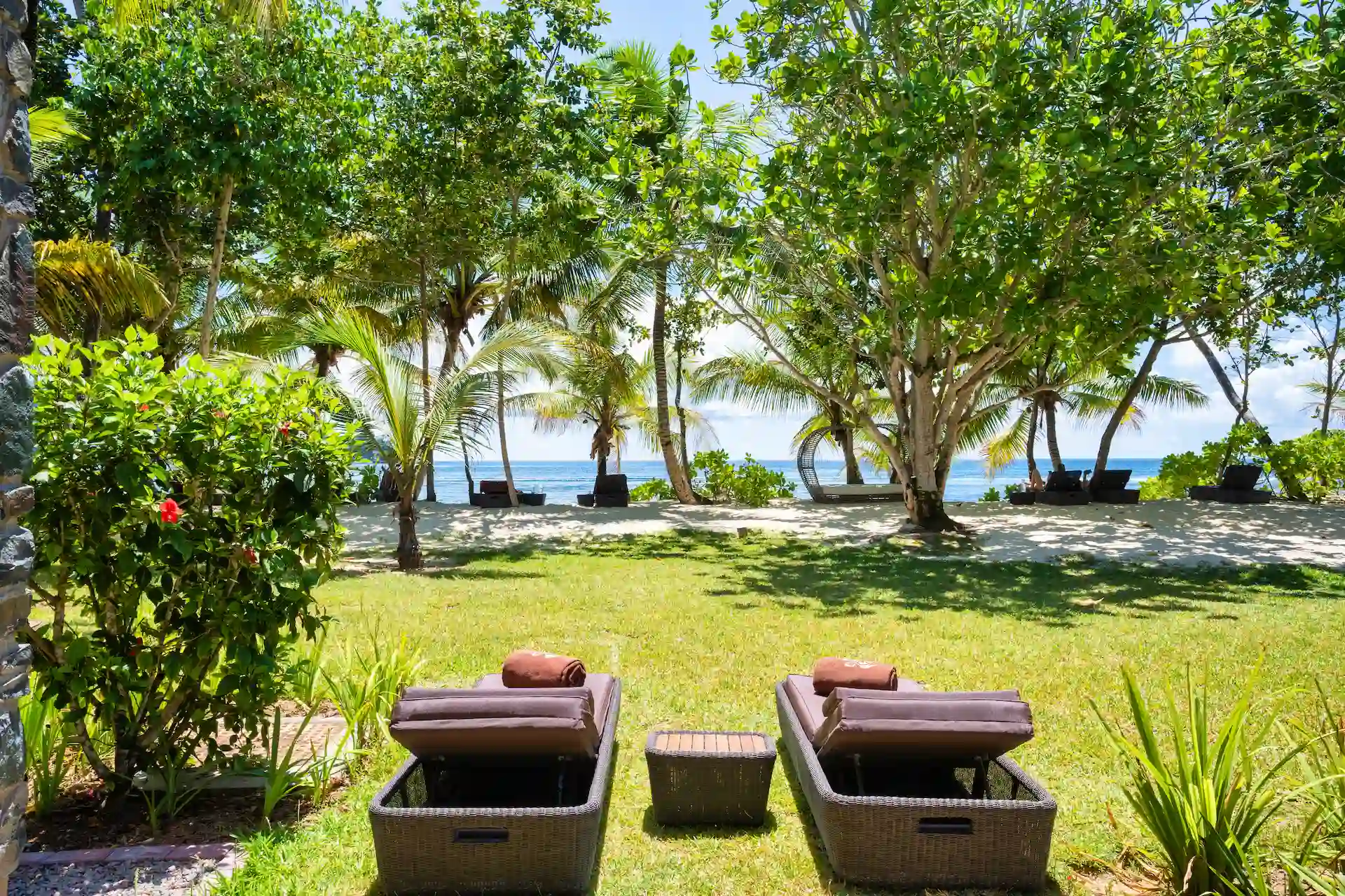 kempinski seychelles resort deluxe ocean view garden room with gardens