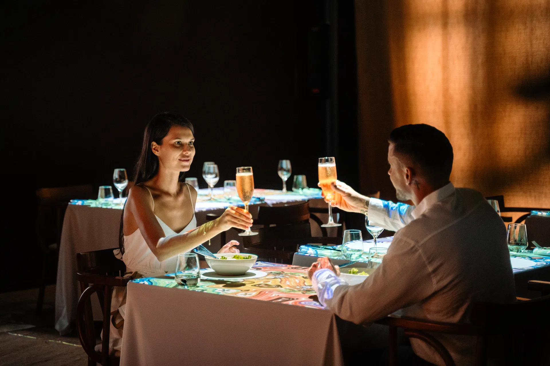 kempinski seychelles resort le petit chef restaurant with table setup and dining experience