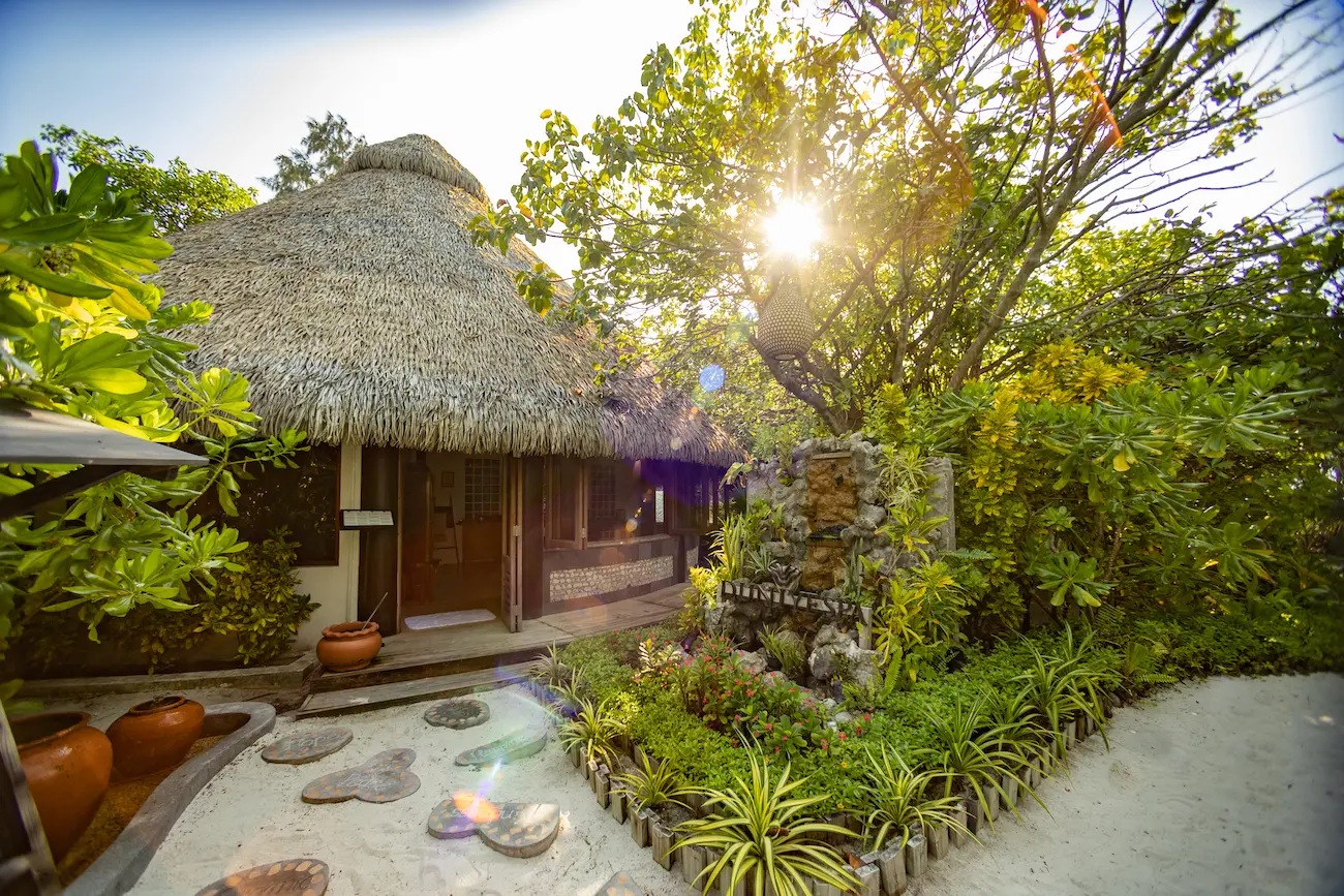 komandoo maldives duniye spa exterior showcasing serene island wellness and tranquil tropical ambience