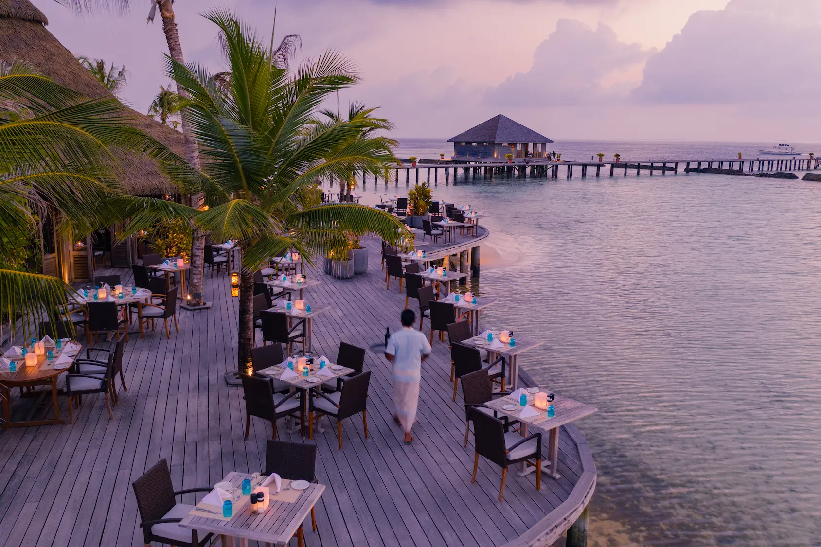 komandoo maldives falhu restaurant exterior showcasing serene island dining with tranquil beachfront ambience