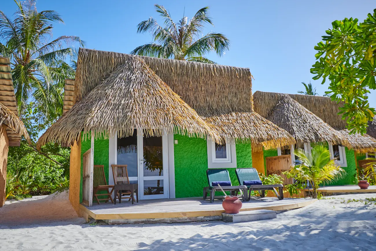 kuredu island resort & spa maldives premium beach bungalow exterior