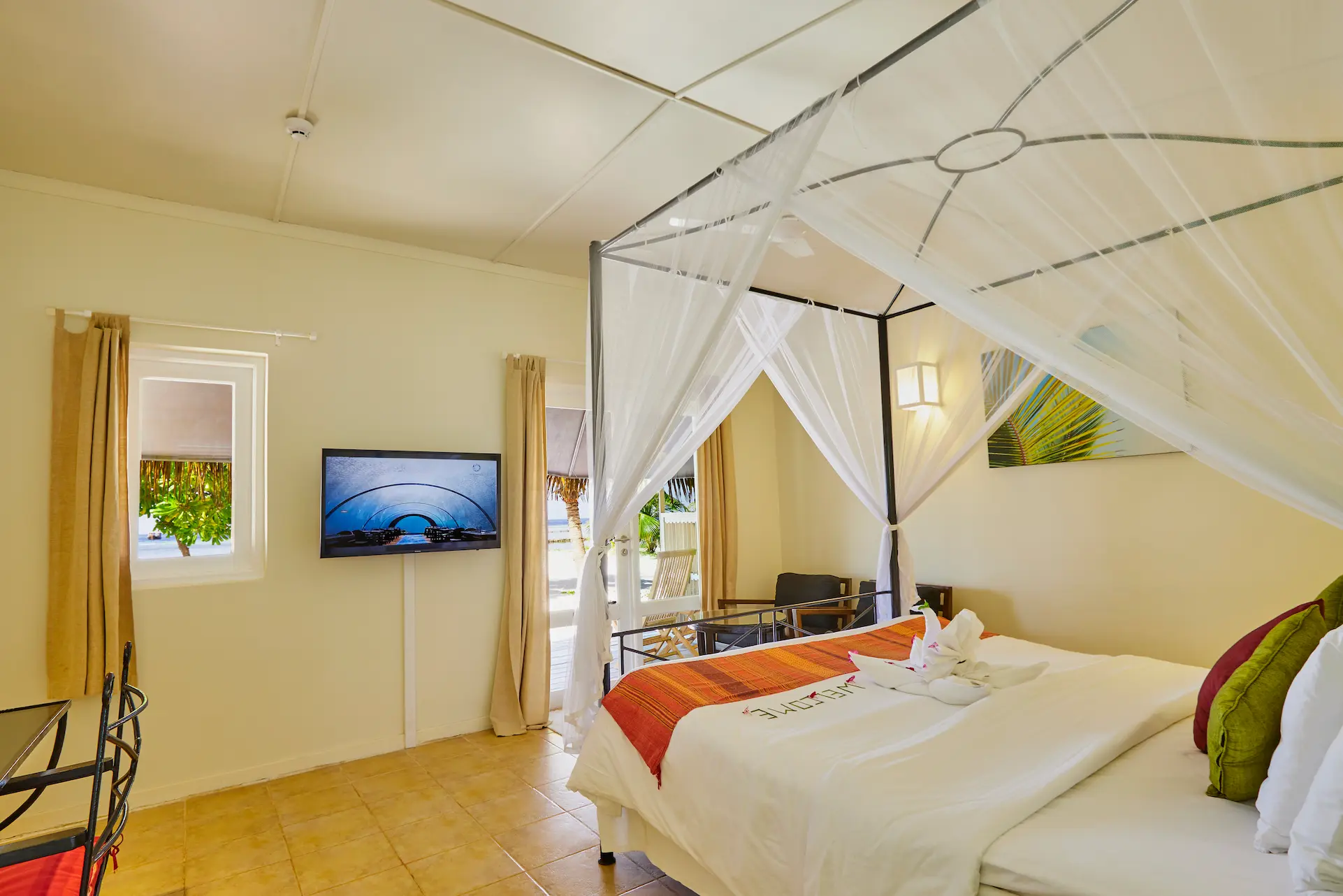 kuredu island resort & spa maldives premium beach bungalow interior view