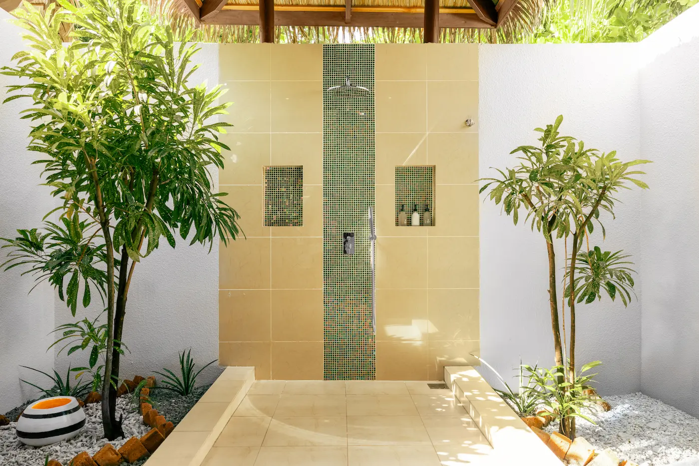 kuredu island resort & spa maldives private pool villa family suite shower