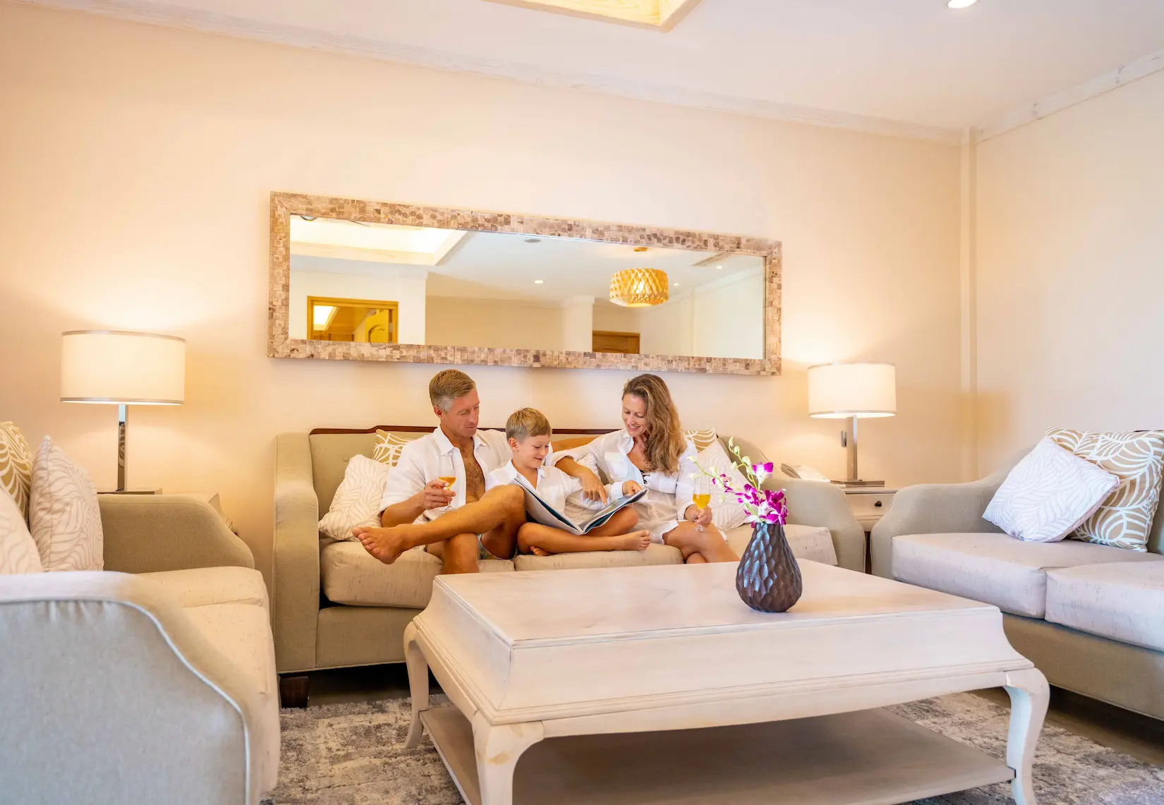 lily beach maldives beach residence living area