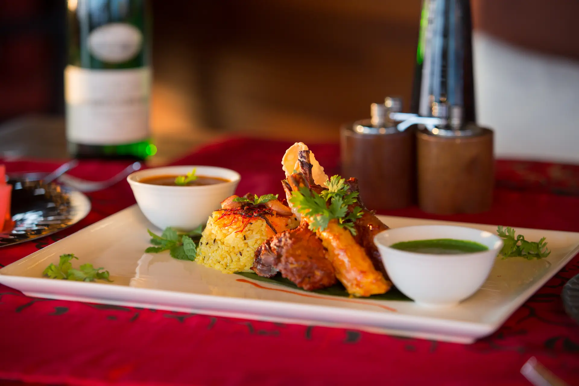 lily beach maldives tamarind dish presented with elegant plating and serene fine dining ambience