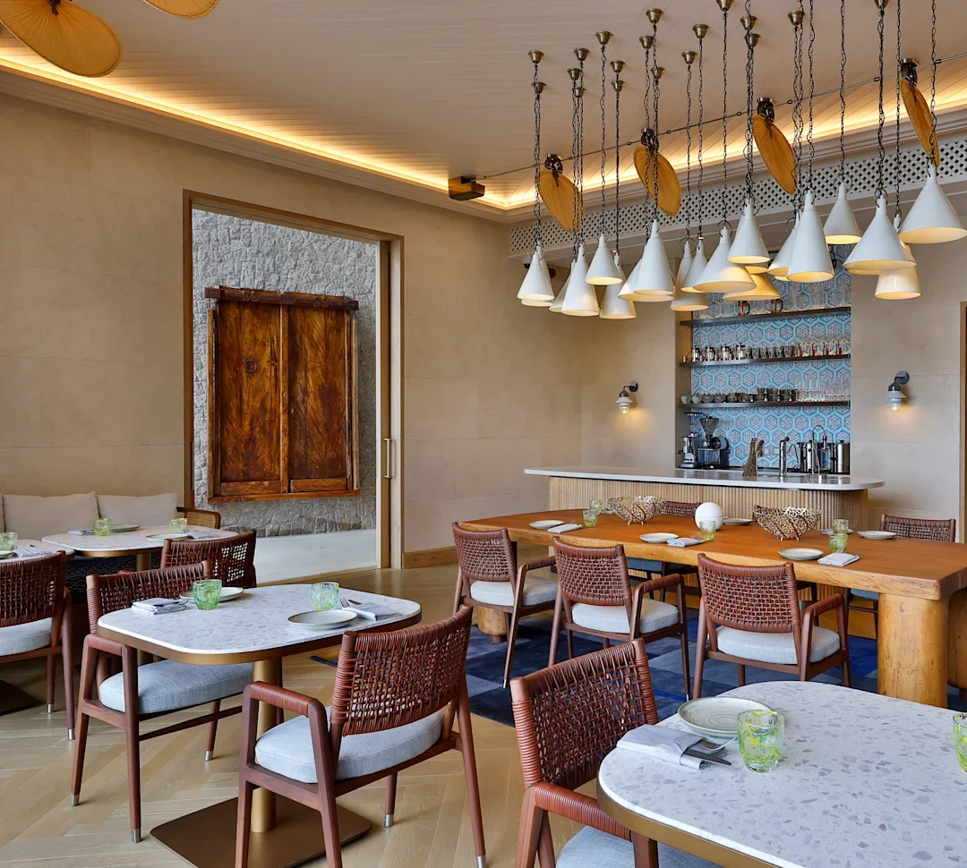 mango house seychelles muse restaurant interior and dining setup