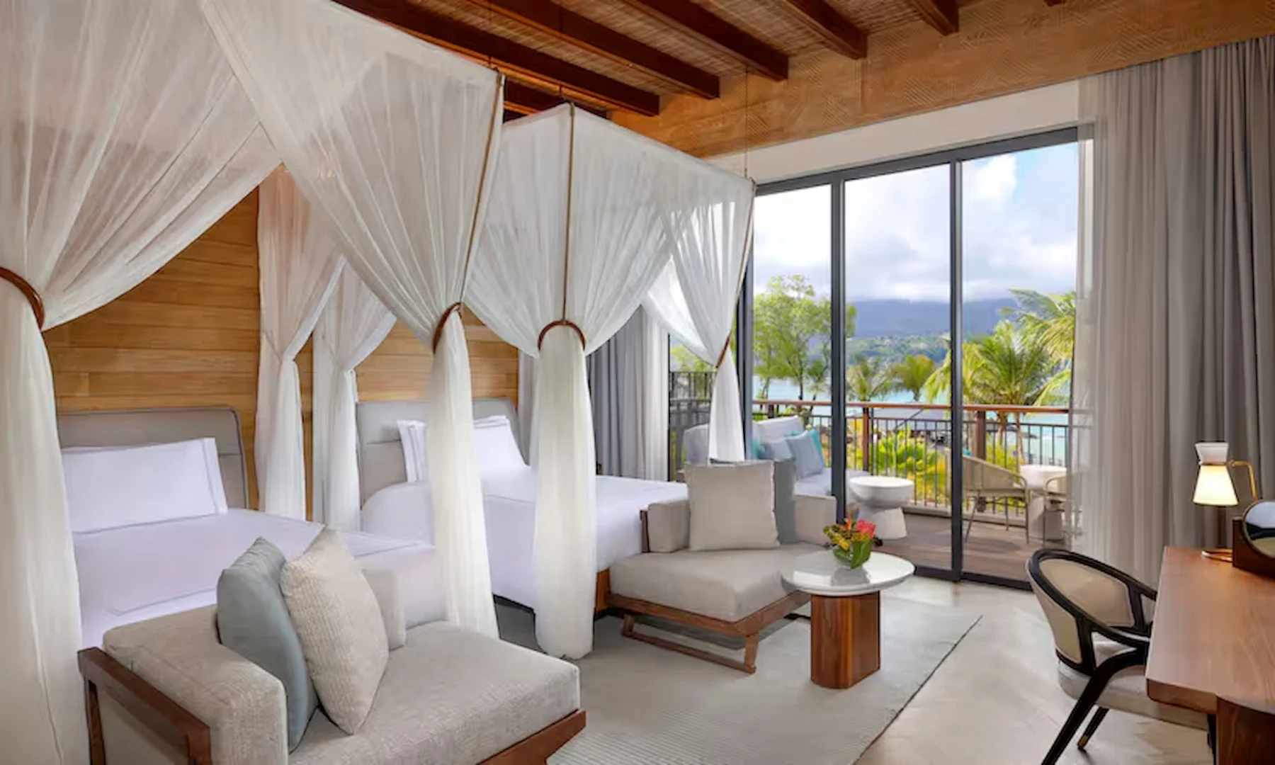 mango house seychelles twin bed premium room with ocean view and twin beds
