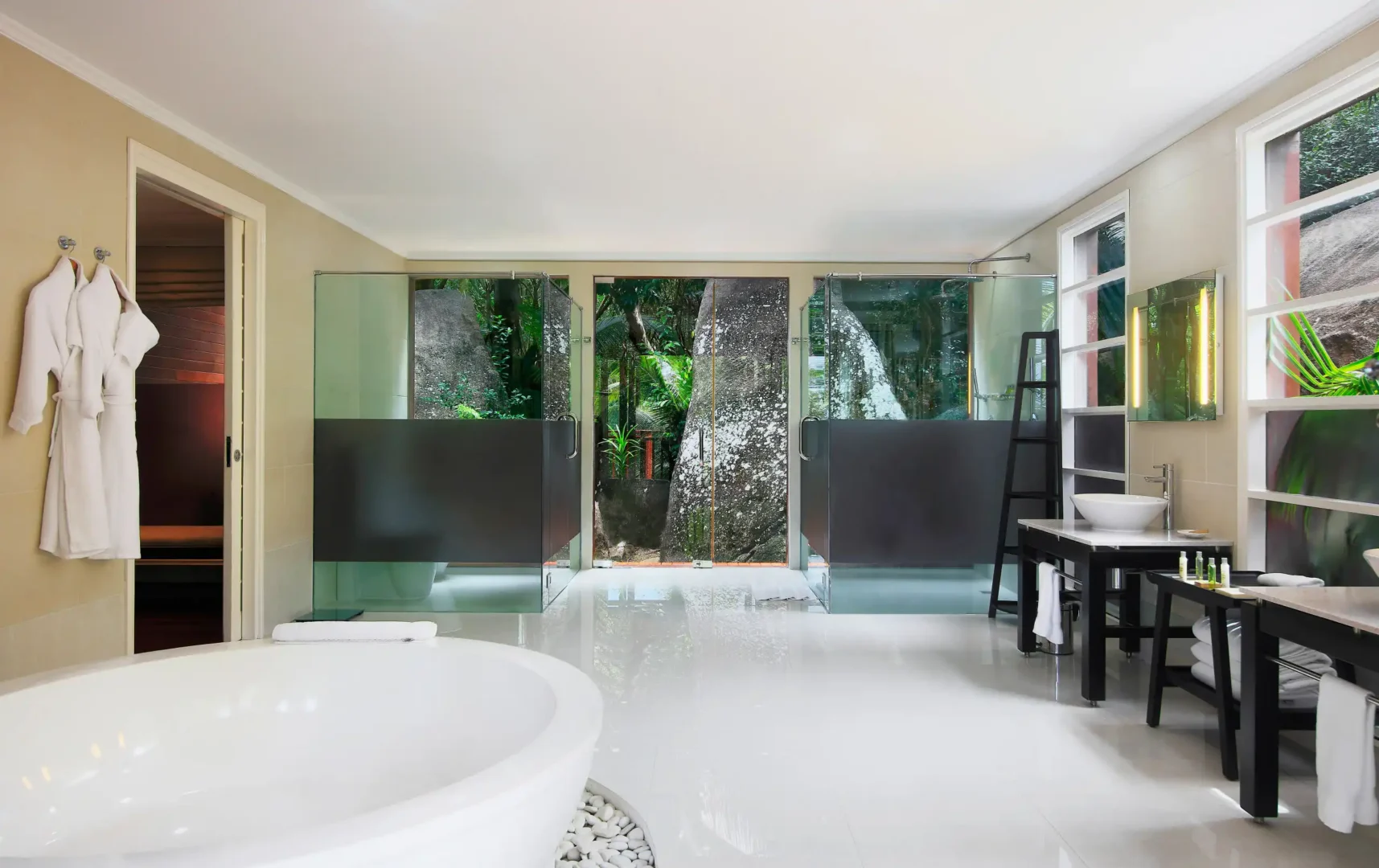 niva labriz seychelles two bedroom labriz retreat bath with freestanding tub