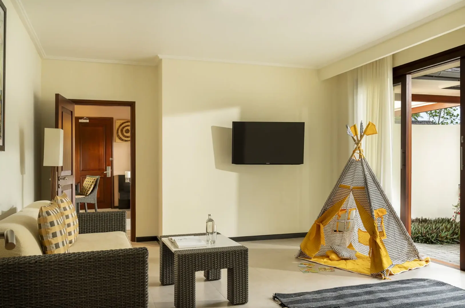 niva labriz seychelles two bedroom labriz retreat play area with children’s activities and tropical surroundings