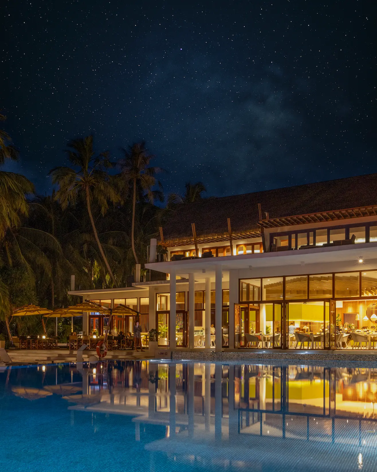 niyama private islands maldives epicure at night