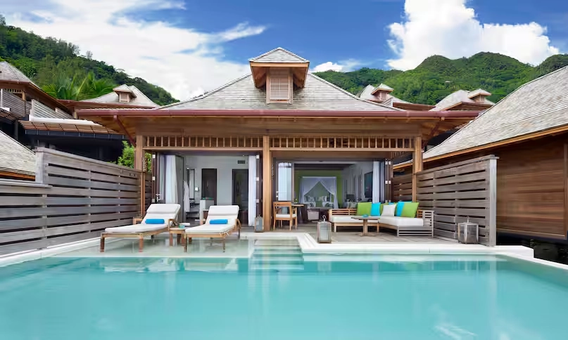 grand oceanview villa at northolme with infinity pool overlooking turquoise waters and tropical greenery