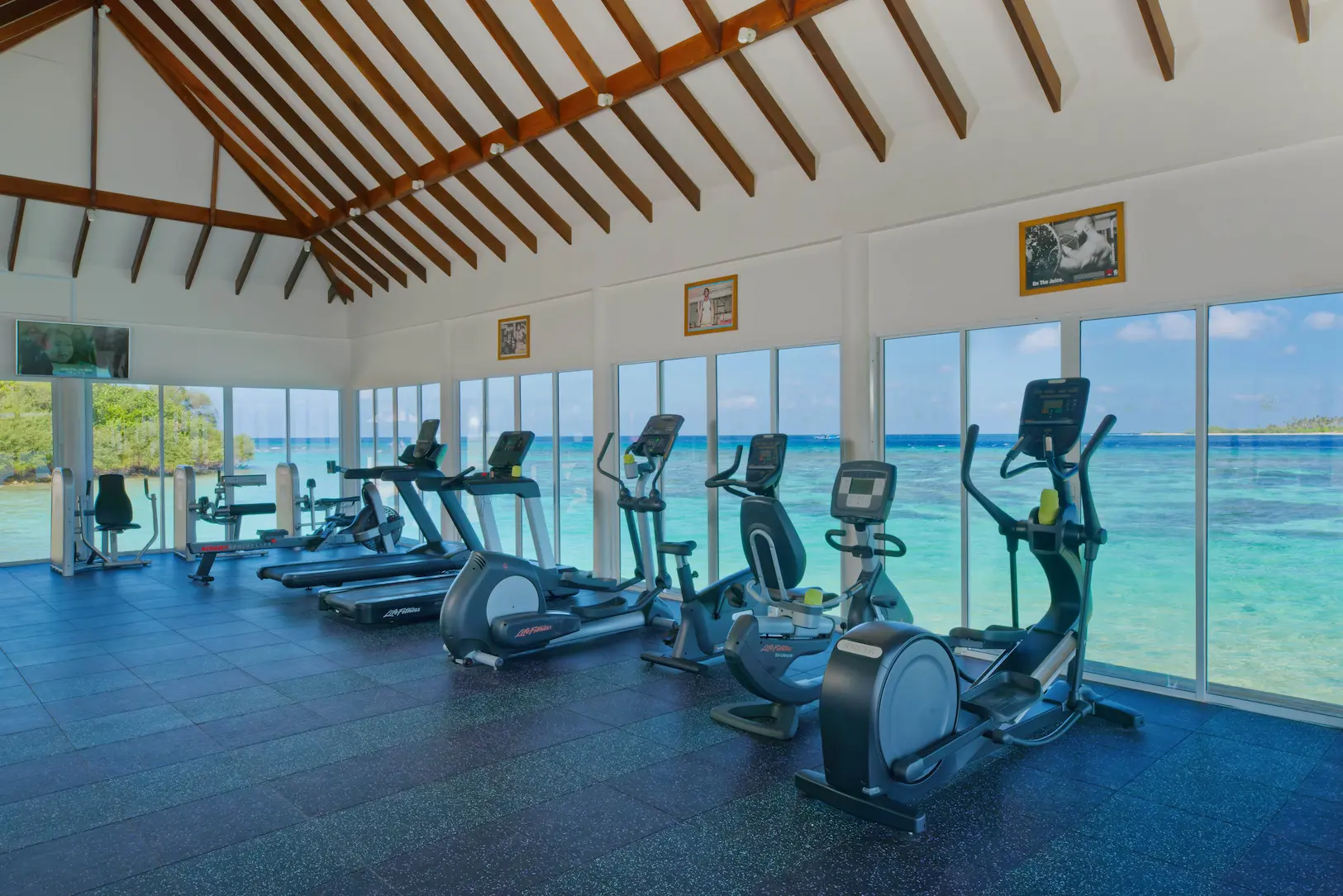 oblu nature helengeli activities and services fitness center interior featuring modern equipment natural lighting and a calm energising island atmosphere
