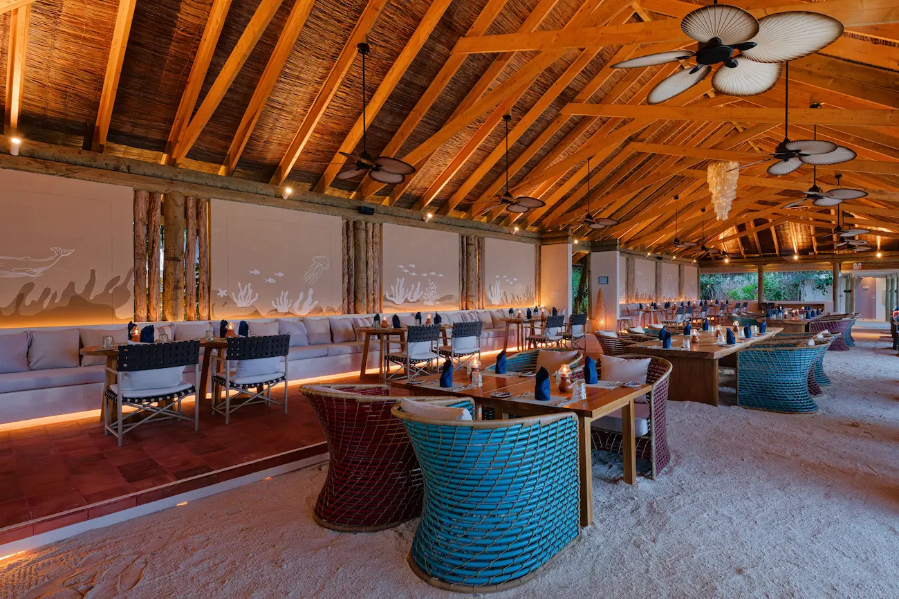 oblu nature helengeli just grill interior featuring warm island textures elegant natural decor and a calm inviting dining atmosphere