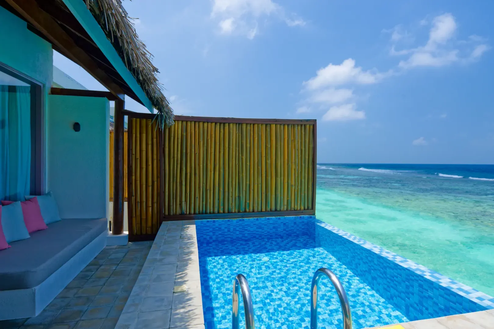 oblu nature helengeli lagoon villas exterior terrace with calm overwater views warm natural textures and a serene island atmosphere