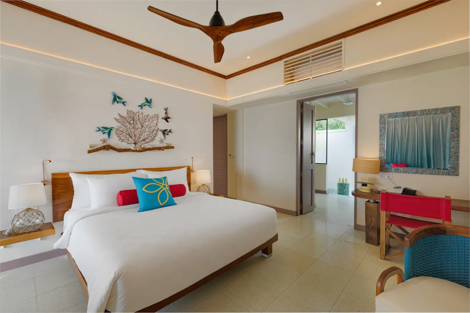 oblu nature helengeli lagoon villas interior with soft natural tones elegant island styling and a calm overwater ambience