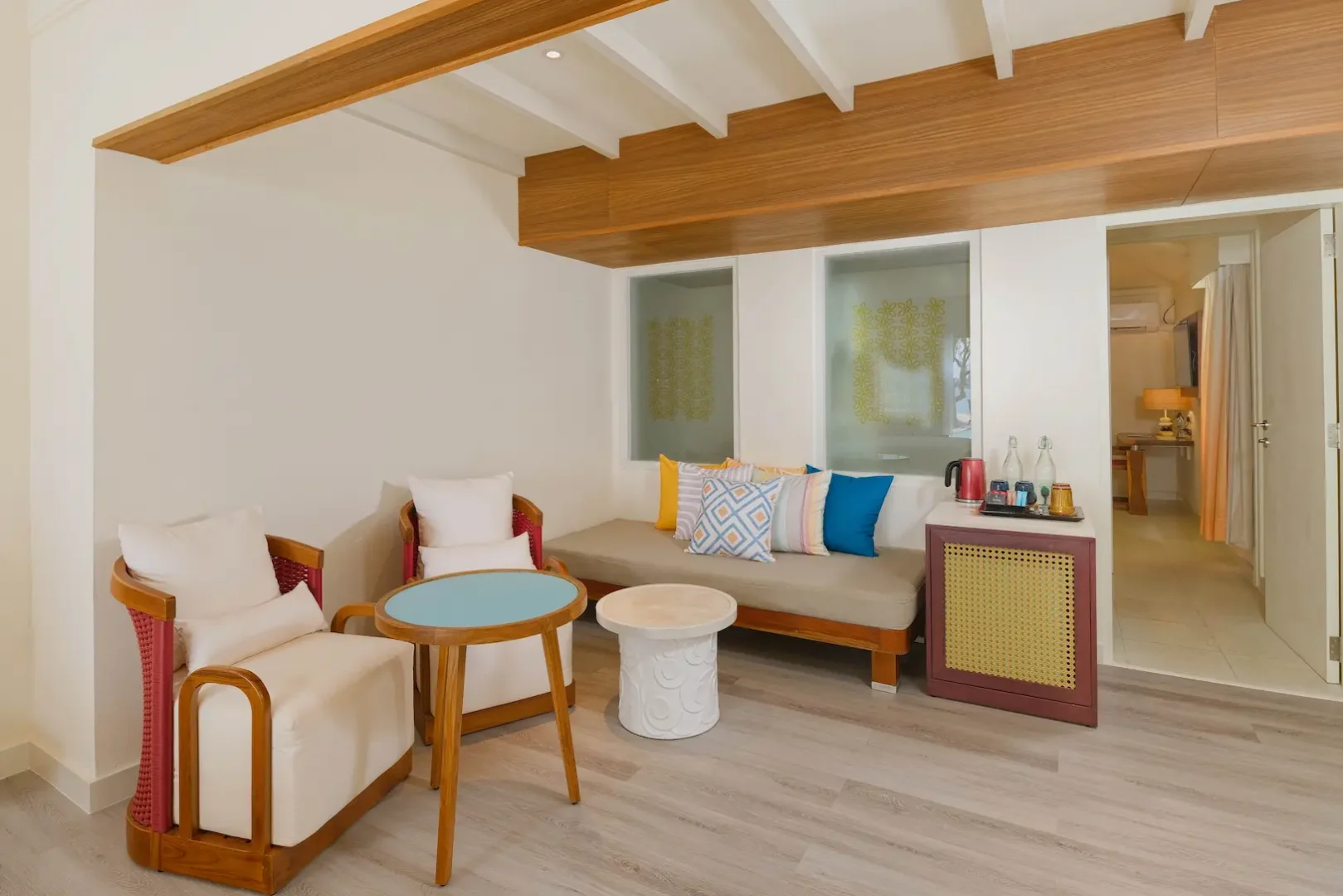 oblu nature helengeli two bedroom family villa with pool terrace featuring serene island ambience natural textures and a calm private outdoor setting
