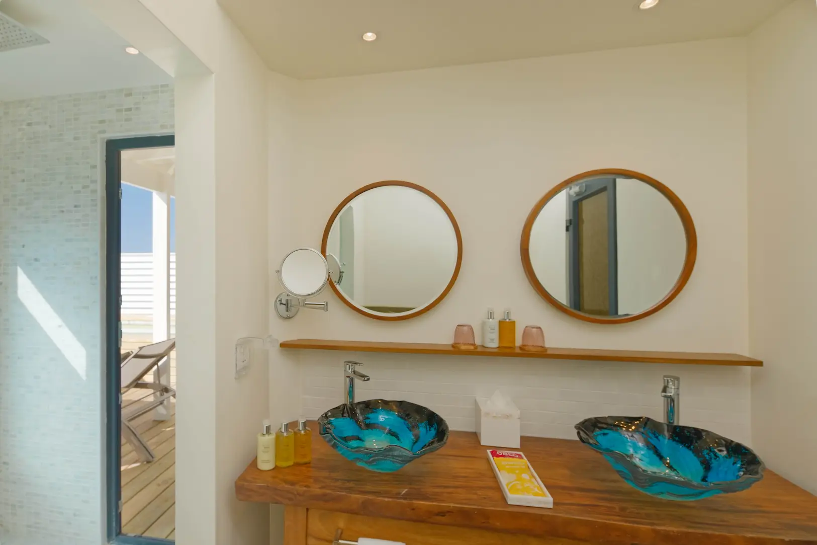 oblu nature helengeli water villa with pool bathroom featuring elegant overwater design natural textures and a calm spa like atmosphere