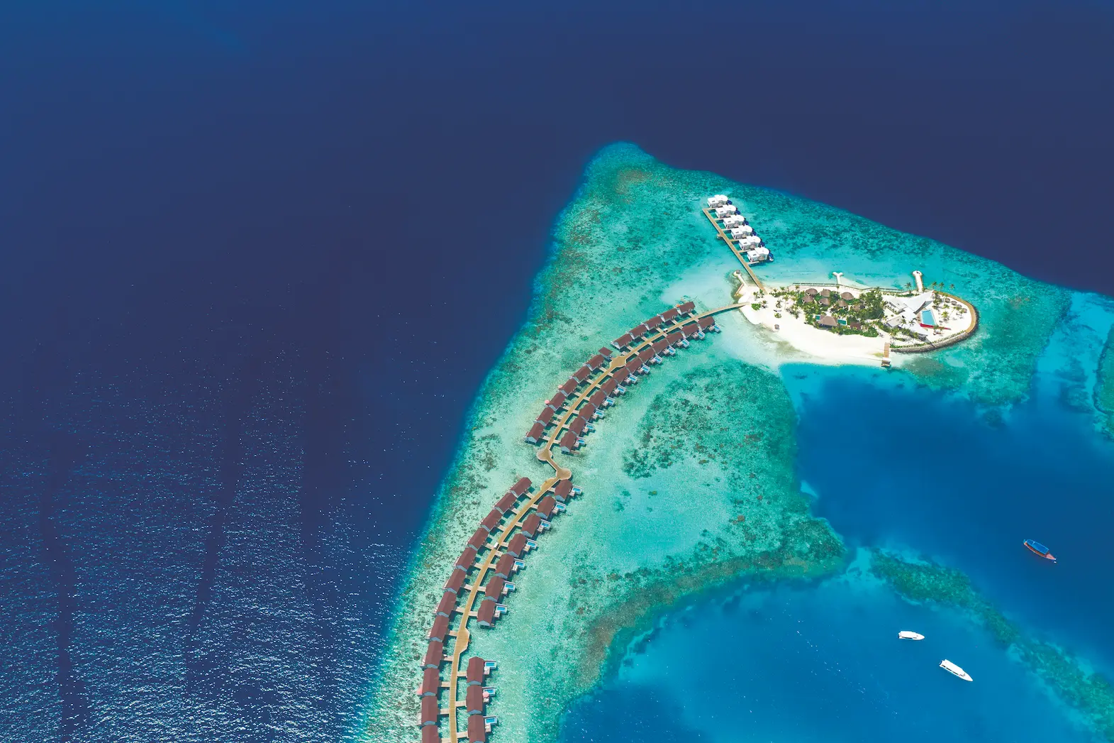 oblu select sangeli one banyan island and water villas aerials and generic sangeli maldives