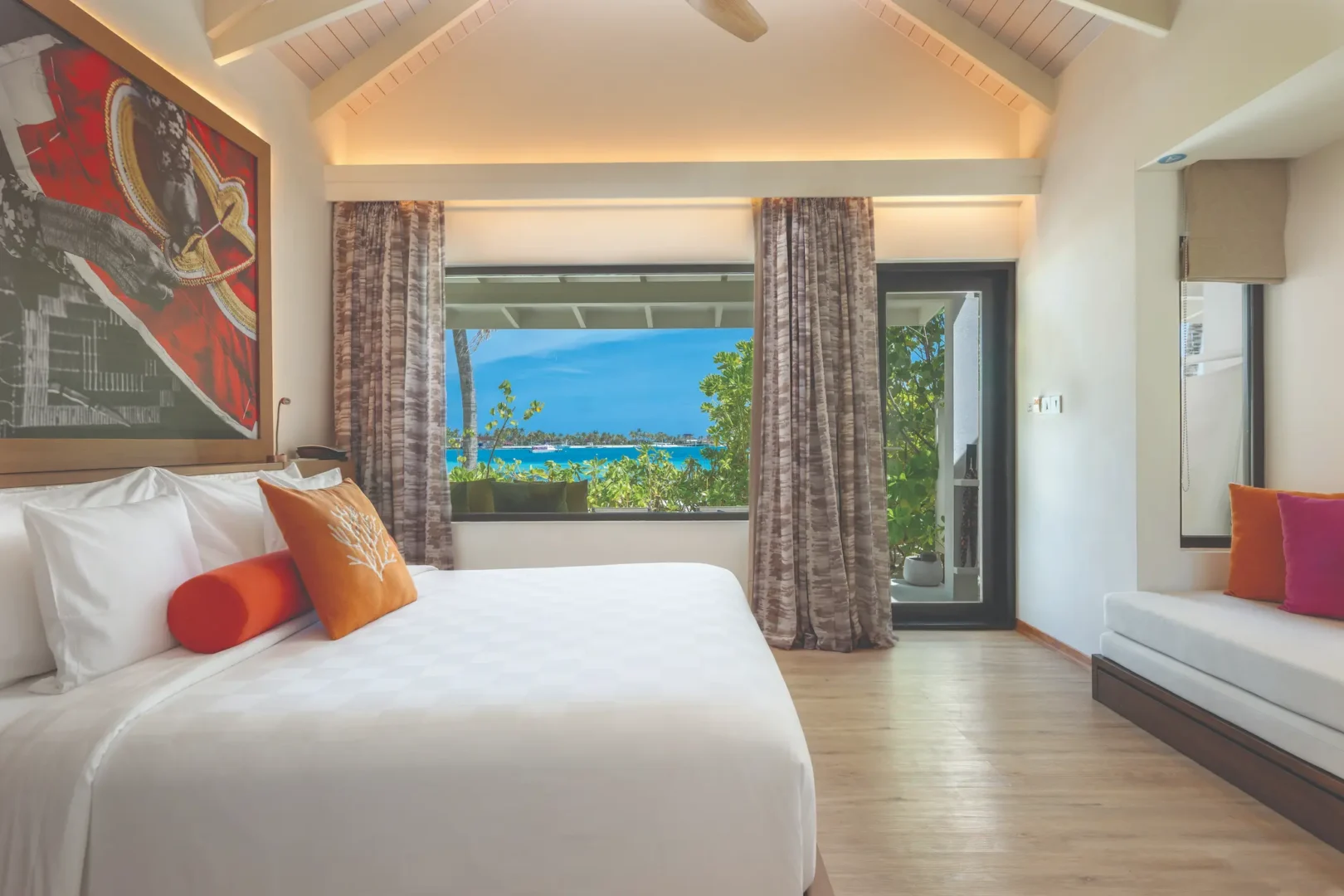 oblu xperience ailafushi beach villa interior ailafushi maldives