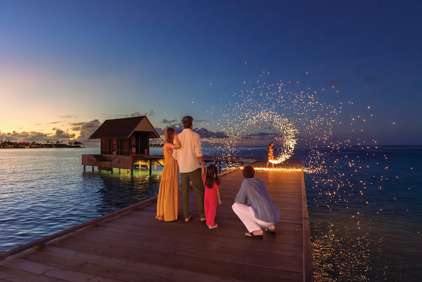 oblu xperience ailafushi sunset fireshow lifestyle ailafushi maldives