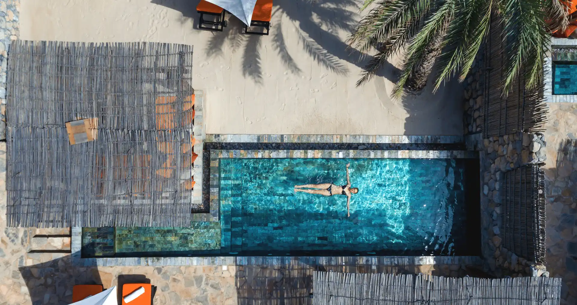 pool of pool villa suite beachfront at six senses zighy bay oman