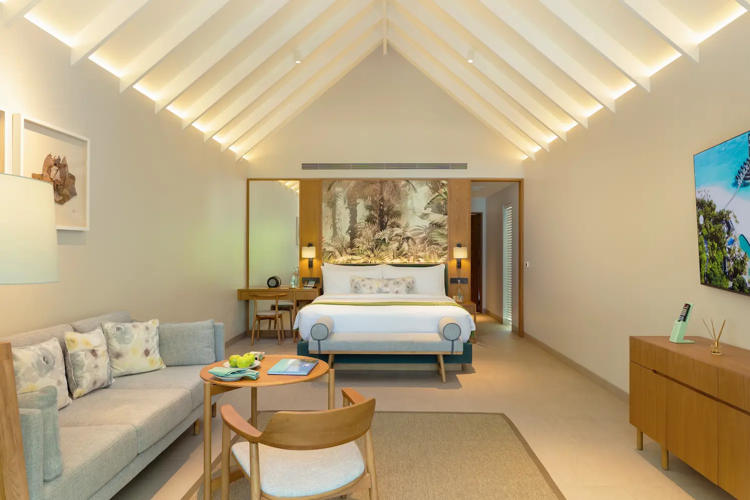 raaya by atmosphere raa atoll maldives beach villa with pool bed in a refined tropical setting