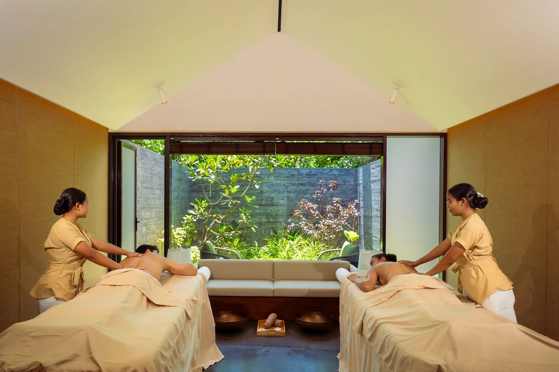 raaya by atmosphere raa atoll maldives lifestyle elena spa couple treatment in a serene wellness setting