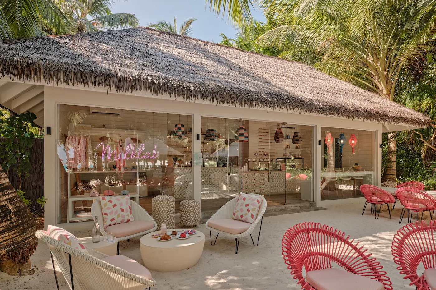 seaside finolhu maldives mlk lab contemporary island lounge space with warm textures and a relaxed creative vibe